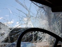 ABŞ səfirliyinin avtomobili Bakıda qəzaya düşdü
