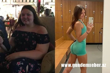 100 kiloqramlıq qız idman zalına getmədən ikiqat arıqladı