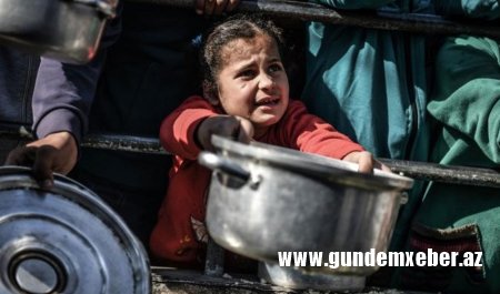 Qəzzada kəskin qida çatışmazlığı olan uşaqların sayı rekord həddə çatıb