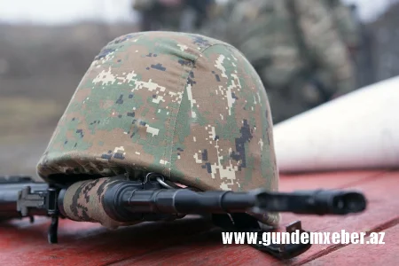 Xidmətdən boyun qaçıran erməni hərbçi özünə güllə xəsarəti yetirib