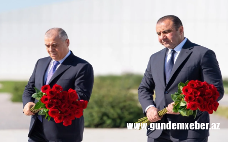 Əli Nağıyev və Orxan Sultanov Zəfər parkını ziyarət ediblər