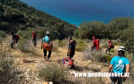 Türkiyədə paraşütlə havaya qalxan Rusiya vətəndaşı qayalara çırpıldı