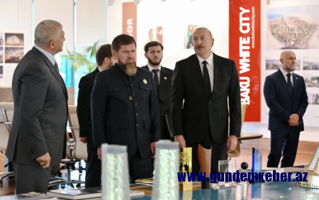 İlham Əliyev və Ramzan Kadırov “Bakı Ağ Şəhər”də olublar